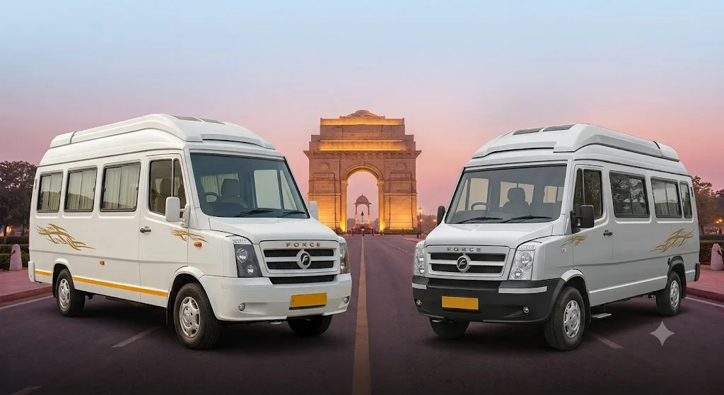 Tempo Traveller on rent in Delhi compared for group travel bookings